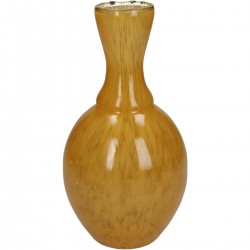 Βάζο ArteLibre Ώχρα Γυαλί 12x12x23cm