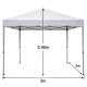 Κιόσκι ArteLibre OAHU Μπεζ Polyester/Μέταλλο 3x3x2.45m