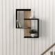 Ράφι Τοίχου ArteLibre AYANNA Φυσικό/Μαύρο Μοριοσανίδα/Μελαμίνη 72x22x90cm