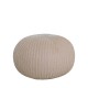 Πουφ Σκαμπό ArteLibre GULRU Αποσπώμενο Κάλυμμα Μπεζ Πλεκτό 50x50x35cm