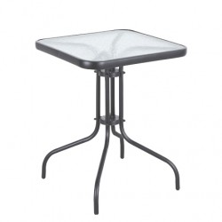 Τραπέζι Μεταλλικό ArteLibre MARS Γκρι 60x60x70cm