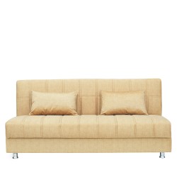 Καναπές Κρεβάτι Τριθέσιος ArteLibre LAURA Μουσταρδί 190x84x86cm