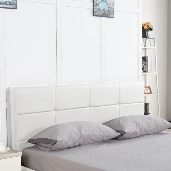 Κρεβάτι ArteLibre ANEMONE Λευκό PU Με Αποθηκευτικό Χώρο 217.5x170.5x100cm (Στρώμα 160x200cm)