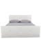 Κρεβάτι ArteLibre ANEMONE Λευκό PU Με Αποθηκευτικό Χώρο 217.5x170.5x100cm (Στρώμα 160x200cm)