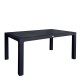 Τραπέζι Κήπου ArteLibre Eco Μαύρο Ανακυκλωμένο PP 150x90x74cm