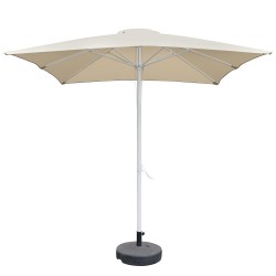 Ομπρέλα Κήπου ArteLibre MELIOR Μπεζ/Λευκό Αλουμίνιο/Polyester Φ2.2x2.2m