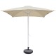 Ομπρέλα Κήπου ArteLibre MELIOR Μπεζ/Λευκό Αλουμίνιο/Polyester Φ2.2x2.2m