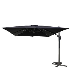 Ομπρέλα Κήπου ArteLibre VALENA Μαύρο/Γκρι Αλουμίνιο/Polyester Φ3x3m