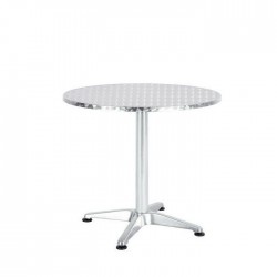 Τραπέζι ArteLibre Αλουμινίου IO Ασημί Φ70x70cm