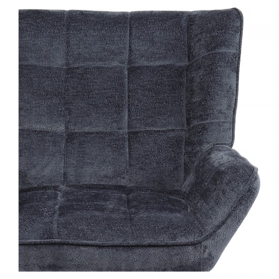 Πολυθρόνα ArteLibre TIVA Μπλε Ύφασμα Σενίλ/Μέταλλο 84x78x77cm