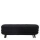 Παγκάκι Ottoman ArteLibre TONDO Μαύρο Ύφασμα Teddy/Μέταλλο 42x112x44cm