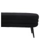 Παγκάκι Ottoman ArteLibre TONDO Μαύρο Ύφασμα Teddy/Μέταλλο 42x112x44cm