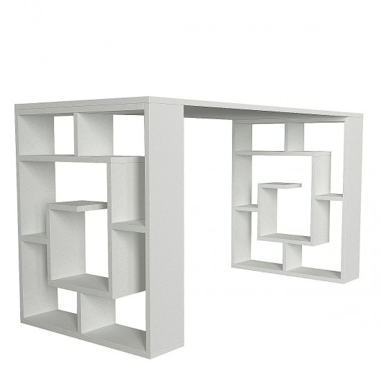 Γραφείο ArteLibre LINE Λευκό Μοριοσανίδα/Μελαμίνη 140x60x74cm