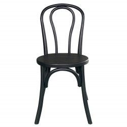 Καρέκλα Επαγγελματική ArteLibre Στοιβαζόμενη ATHENA Μαύρο Ξύλο 40x42x90cm