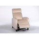 Πολυθρόνα Ανακλινόμενη ArteLibre ATRIA Εκρού Βελούδο 67.5x90x104cm