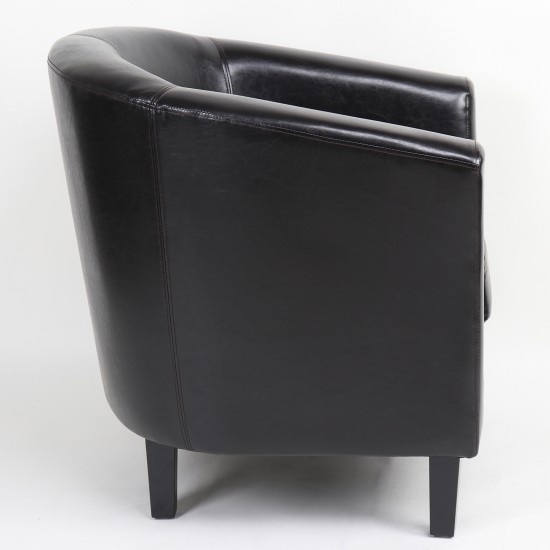 Πολυθρόνα ArteLibre FIORELLA Καφέ PU 73x69x75cm