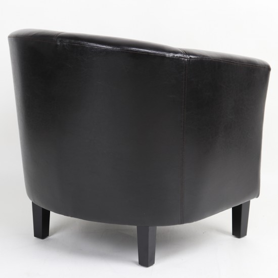 Πολυθρόνα ArteLibre FIORELLA Καφέ PU 73x69x75cm