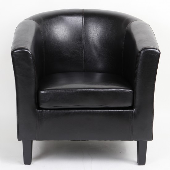 Πολυθρόνα ArteLibre FIORELLA Καφέ PU 73x69x75cm