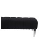 Παγκάκι Ottoman ArteLibre KUBO Μαύρο Ύφασμα Teddy/Μέταλλο 40x116.5x50cm