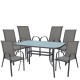 Σετ Τραπεζαρία Κήπου ArteLibre SUN Μέταλλο Γκρι Με 6 Πολυθρόνες 14990105