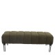 Παγκάκι Ottoman ArteLibre KUBO Πράσινο Ύφασμα Teddy/Μέταλλο 40x116.5x50cm