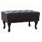 ΤΑΜΠΟΥΡΕ ΥΠΟΠΟΔΙΟ T.CHESTERFIELD EMMA HM226.01 PU 80x44x39Y εκ.ΣΚ.ΚΑΦΕ