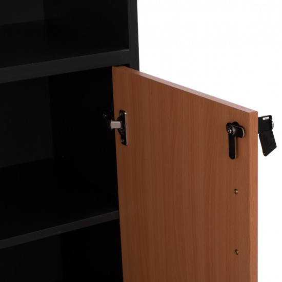 ΒΙΒΛΙΟΘΗΚΗ ΓΡΑΦΕΙΟΥ ΕΠΑΓΓΕΛΜΑΤΙΚΗ ABELINA 80Χ39Χ179Υεκ.HM2014.01 ΣΕ ΧΡΩΜΑ ΟΞΙΑ ΜΕ 2 ΠΟΡΤΕΣ