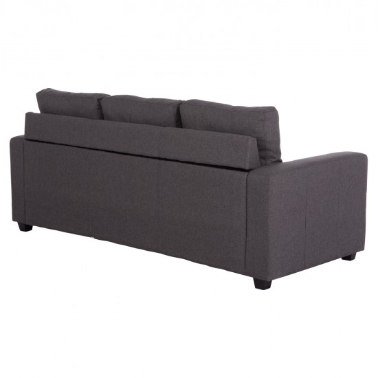 ΚΑΝΑΠΕΣ ΑΝΑΣΤΡΕΨΙΜΗ ΓΩΝΙΑ PAGE HM3004.02 ΜΕ ΓΚΡΙ ΥΦΑΣΜΑ 205X140X87Y εκ.