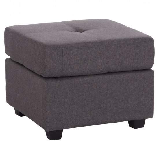 ΚΑΝΑΠΕΣ ΑΝΑΣΤΡΕΨΙΜΗ ΓΩΝΙΑ PAGE HM3004.02 ΜΕ ΓΚΡΙ ΥΦΑΣΜΑ 205X140X87Y εκ.