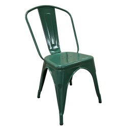Καρέκλα ArteLibre Βιομηχανικού Τύπου Vintage TOLIKO Πράσινο Μέταλλο 44x49x84cm