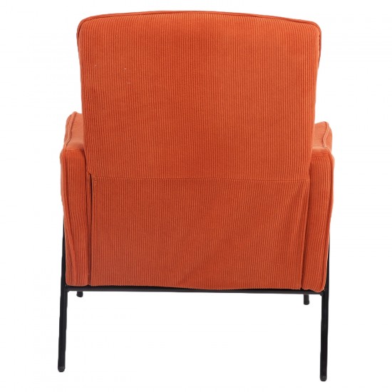 Πολυθρόνα ArteLibre ELAN Σάπιο Μήλο Ύφασμα Κοτλέ/Μέταλλο 94x77x82cm