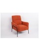 Πολυθρόνα ArteLibre ELAN Σάπιο Μήλο Ύφασμα Κοτλέ/Μέταλλο 94x77x82cm