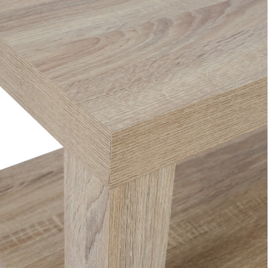 ΤΡΑΠΕΖΙ ΣΑΛΟΝΙΟΥ ΜΕΛΑΜΙΝΗΣ ALAYNA HM2207.02 SONAMA 90X45X45 εκ.