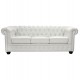 ΚΑΝΑΠΕΣ 3ΘΕΣΙΟΣ T.CHESTERFIELD HM3009.02 ΤΕΧΝΟΔΕΡΜΑ ΛΕΥΚΟ ΜΑΤ 208x90x73 εκ.