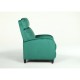 Πολυθρόνα Ανακλινόμενη ArteLibre ATRIA Πράσινο Βελούδο 67.5x90x104cm