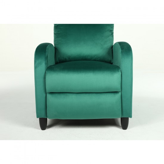 Πολυθρόνα Ανακλινόμενη ArteLibre ATRIA Πράσινο Βελούδο 67.5x90x104cm
