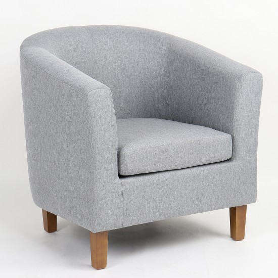 Πολυθρόνα ArteLibre FIORELLA Γκρι Ύφασμα 73x69x75cm