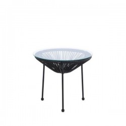 Τραπέζι Μεταλλικό ArteLibre Ganymede Μαύρο Φ50x50cm
