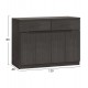 ΜΠΟΥΦΕΣ JOLENE HM2234.01 2 ΣΥΡΤΑΡΙΑ & 4 ΠΟΡΤΕΣ ZEBRANO 120X40X80εκ.