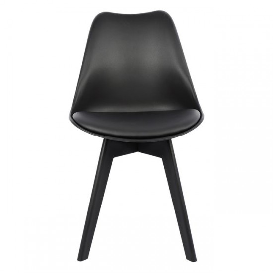 ΚΑΡΕΚΛΑ VEGAS HM0033.32 ΜΕ ΠΟΔΙ ΠΟΛΥΠΡΟΠΥΛΕΝΙΟΥ-PU-ΜΑΥΡΟ 48x56x82 εκ.