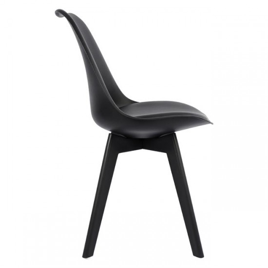 ΚΑΡΕΚΛΑ VEGAS HM0033.32 ΜΕ ΠΟΔΙ ΠΟΛΥΠΡΟΠΥΛΕΝΙΟΥ-PU-ΜΑΥΡΟ 48x56x82 εκ.