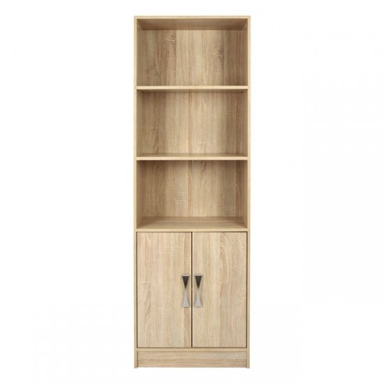 ΒΙΒΛΙΟΘΗΚΗ ΜΕΛΑΜΙΝΗΣ ENSLEY HM2027.03 SONAMA ΜΕ ΧΕΡΟΥΛΙ 60x30x180εκ