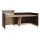 ΓΡΑΦΕΙΟ ΥΠΟΔΟΧΗΣ DALTON HM2068.01 ΜΕΛΑΜΙΝΗ ΣΕ WENGE-ΜΠΕΖ 240x80x106Υεκ.