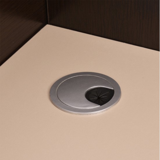 ΓΡΑΦΕΙΟ ΥΠΟΔΟΧΗΣ DALTON HM2068.01 ΜΕΛΑΜΙΝΗ ΣΕ WENGE-ΜΠΕΖ 240x80x106Υεκ.