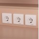 ΓΡΑΦΕΙΟ ΥΠΟΔΟΧΗΣ DALTON HM2068.02 ΜΕΛΑΜΙΝΗ ΣΕ SONAMA-ΜΠΕΖ 240x80x106Υεκ.