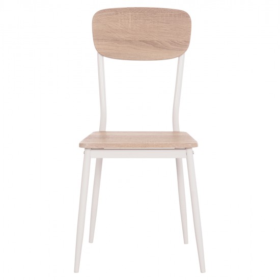 ΚΑΡΕΚΛΑ ΤΡΑΠΕΖΑΡΙΑΣ PAGET HM8373.02 SONAMA--ΛΕΥΚΑ ΜΕΤΑΛΛΙΚΑ ΠΟΔΙΑ 40x49x87,5Υεκ.