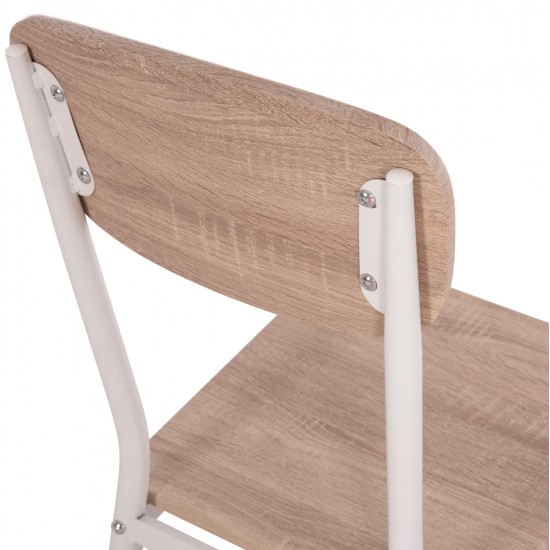 ΚΑΡΕΚΛΑ ΤΡΑΠΕΖΑΡΙΑΣ PAGET HM8373.02 SONAMA--ΛΕΥΚΑ ΜΕΤΑΛΛΙΚΑ ΠΟΔΙΑ 40x49x87,5Υεκ.