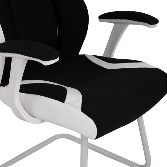 ΠΟΛΥΘΡΟΝΑ ZAHARA HM1102.02 ΣΕ ΧΡΩΜΑ ΜΑΥΡΟ ΜΕ ΑΣΠΡΟ 66,5x63x108cm