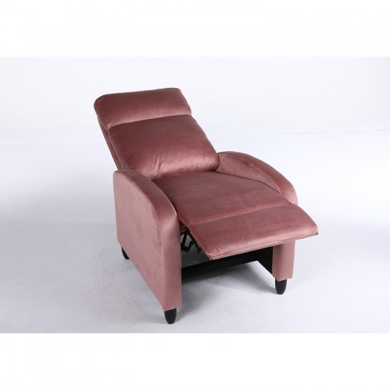 Πολυθρόνα Ανακλινόμενη ArteLibre ATRIA Σάπιο Μήλο Βελούδο 67.5x90x104cm