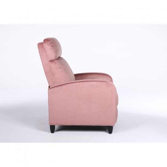 Πολυθρόνα Ανακλινόμενη ArteLibre ATRIA Σάπιο Μήλο Βελούδο 67.5x90x104cm